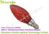 5 Watt E17 Dimmable Led Candle Bulb Diamond Glass Shaped Red CE ROHS