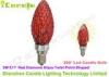 240V 5 W 360 Led Bulb Red Diamond Shaped 3000k Ra85 , E17 LED Lamp