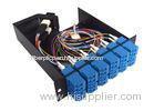 12 SC Connectors anti - shocking MPO Patch Panel for cable wiring system