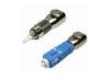 Simplex Bare SC - ST Hybrid Fiber Optic Adapter with Metal Housing