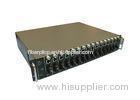 16slots 2 U Rack Mount Fiber Optic Media Converter with automatic switch