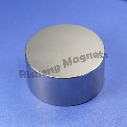 Magnet Grade N45 disc magnetic D45 x 25mm Strong Rare Earth Magnets Nickel Coating