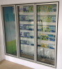 Vertical freezer glass doors with LED lights for commercial refrigerators
