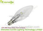 E14 Screw High Lumen LED Bulb 3w Transparent Cover 2400k 2700k CE ROSH