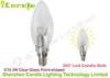 360 Deg 3w E14 Led Candle Bulb Clear Glass Point Shaped for Supermarket , Shop