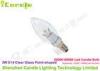 2400k 3 Watt Led Candle Bulb E14 Point Shaped Clear Glass 270lm 50000H CE