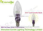 1070 Purple Aluminum Dimmable 3 w Led Candle Bulb For Home , Museum 3500k