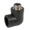 hdpe socket male threaded 90 degree elbow with brass insert fittings