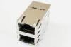 2 x 1 Double Port Female RJ45 Modular Jack / POE Connector For SDH RM3-138A9V1F