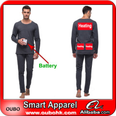 NEW 2014 long johns fashion wholesale man thermal underwear With Electric Heated System Warm OUBOHK