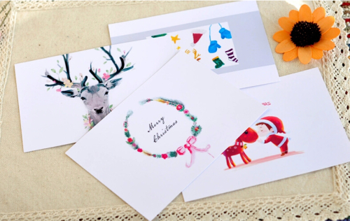 Simple Christmas cards for kindergarten