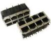 xDSL Modem Stacked RJ45 Magnetic , 10/100/1000M RJ45 PCB Connector 0811-2X4R-79-F