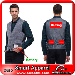 Men's waistcoat With High-Tech Electric Heating System Battery Heated Clothing Warm OUBOHK