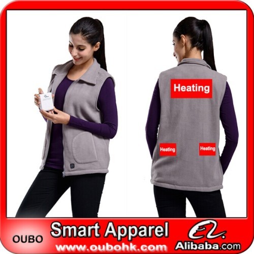Women Vest With High-Tech Electric Heating System Battery Heated Clothing Warm OUBOHK