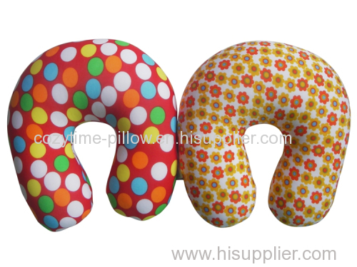 full printed dots design travel neck pillow