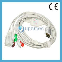 USB One piece 4lead ECG Cable with leadwires