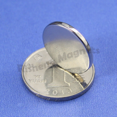 N42 magnet strength disc magnets wholesale D19 x 2mm +/- 0.1mm industrial magnetics Zn coating
