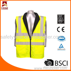 2014 NSC Exhibitor Fluo Traffic Safety Hi Vis Reflective Safety Waistcoats
