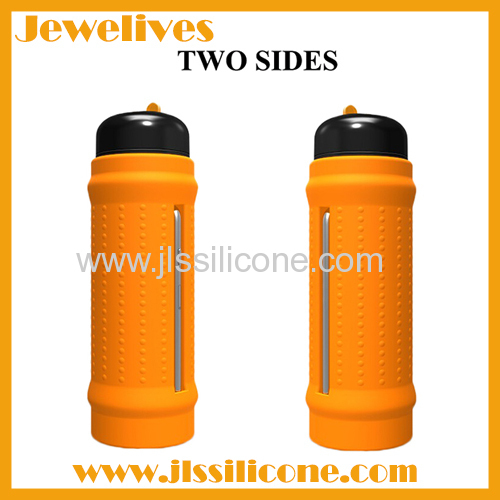 Silicone travel bottle hold Iphone