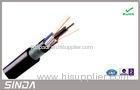 Outdoor armored fiber optic cable with 24 core / 72 cores ultra violet radiation resistant