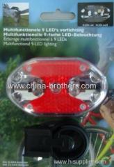 9 LED Red Bicycle Tail Light