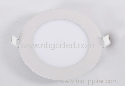 LED round Panel Light Fixture with super white LEDs 9 Watt Φ120mm