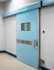 Hermetically sealing automatic sliding doors for operating theaters
