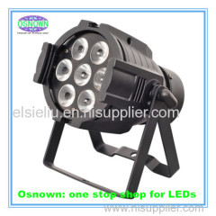 Cast-Aluminum Par Light 7pcs 4 in 1 RGBW High Brightness LED Stage DJ Light