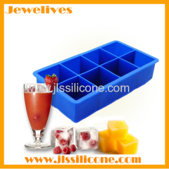 8 big cavities ice cube tray silicone material