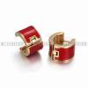 acrylic gold plating hoop earrings for young girls