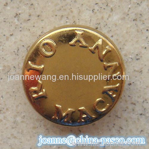 low price logoed snap button