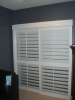 89MM Basswood Plantations Shutter Solid Wooden Shutter 63mm 89mm Louver Plantation basswood Wood Shutter