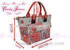 Summer Tote Heart / Wind Floral Print Handbags for women , ladies , girls