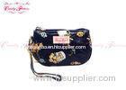 Dark Blue womens Zippered Coin Purse wallet / small coin pouch