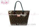 Black Canvas Small Floral Handbags large womens tote bags OEM