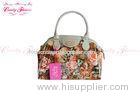 Big Size Summer Floral Printed Handbags / Beautiful Womens Hand bags
