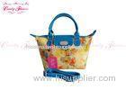 Ladies floral print handbags canvas beach totes for appointment
