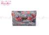 Rural Wind Fashion Canvas Ladies Card Wallet with Moon Rose printed
