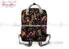 Flowery Rucksack Flower Print Backpack , floral canvas backpack for women