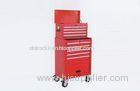 Portable red 6 Drawer top chest & 5 Drawer O.8 - 1.0 steel tool chest roller cabinet