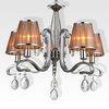 5 Light Modern Metal Chandelier , Dining Room / Corridor Lighting Chrome Syphon Chandeliers