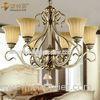 6 Light Large Modern Metal Chandelier , Retro and Traditional Custom Chandeliers