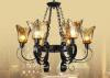 Foyer / Indoor Wrought Iron Chandelier , Retro and Traditional Shabby Chic Chandeliers