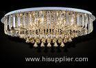 Luxury Design G4 Oval Modern K9 Crystal Ceiling Lights In Clear And Cognac 600W