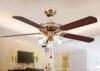 Electroplated Rose Gold Modern Ceiling Fan Light Fixtures with Iron , Acrylic