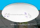 Pure White Acrylic Ceiling Lights / Ceiling Mounted Light With Purple Arabesquitic Pattern