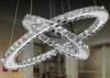 25 Watt LED Chrome Contemporary Pendant Lighting Lamp For Dining Room , Doubel Circle