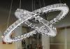 Luxury K9 Crystal Chrome 18W LED Modern Chandelier Lighting 7500K - 8000K for Bar / Hotel