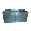 knee operated stainless steel scrub sink