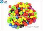 Non-toxic Colorful Grass Cylinder Sand Stone / Pebbles For Aquarium Fish Tanks Decorations